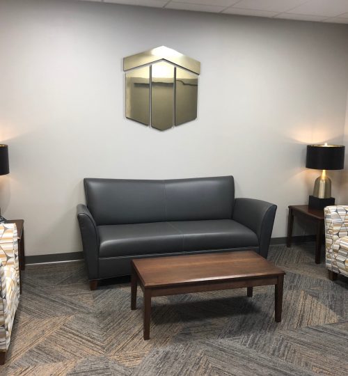 First Merchants Bank Corporate Office - Muncie, Indiana - Project Type:  Board Room Remodel. - Tasks:  Select and specify interior finishes and furniture.  Coordinate orders and deliveries.